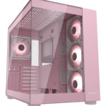 GABINETE COUGAR FV150/MIDI TOWER/RGB CRIST TEMP/ATX/ROSA/385KA10.0005