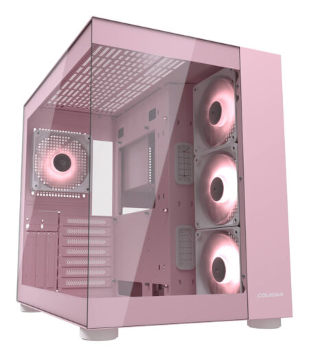 Gabinete Cougar Fv150/Midi Tower/Rgb Crist Temp/ATX/Rosa/385Ka10.0005