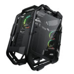 GABINETE COUGAR 385LMS0.0001 MIDI-TOWER, VENTANA ARGB, SIN FUENTE, USB 3.0, 3 VENTILADORES ARGB INSTALADOS, COLOR NEGRO, ATX/CEB/E-ATX