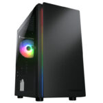 Gabinete Cougar Purity Rgb/Mini-Tower/Con Ventana/Sin Fuente/USB 3.0/2.0/1 Ventilador Argb Instalado/Color Negro/Mini-It/Micro-ATX, 385Pc40.0001
