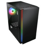 Gabinete Cougar Purity Rgb/Mini-Tower/Con Ventana/Sin Fuente/USB 3.0/2.0/1 Ventilador Argb Instalado/Color Negro/Mini-It/Micro-ATX, 385Pc40.0001