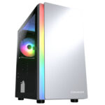 Gabinete Cougar Purity Rgb/Mini Tower/Vidrio Templado/Sin Fuente/Mini Itx/Micro ATX/1 Ventilador Instalado/Blanco/385Pc40.0002