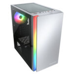 Gabinete Cougar Purity Rgb/Mini Tower/Vidrio Templado/Sin Fuente/Mini Itx/Micro ATX/1 Ventilador Instalado/Blanco/385Pc40.0002