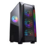 GABINETE COUGAR MX410 MESH-G RGB, MEDIA TORRE C/VENTANA, NEGRO, SIN FUENTE, ATX, 385VM70.0004