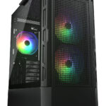 GABINETE COUGAR DUOFACE RGB/MIDI TOWER/CON VENTANA/SIN FUENTE/USB 3.0/2.0/3 VENTILADORES ARGB INSTALADOS/COLOR NEGRO/ATX/CEB/*E-ATX, 385ZD10.0001