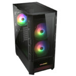 Gabinete Cougar Duoface Rgb/Midi Tower/Con Ventana/Sin Fuente/USB 3.0/2.0/3 Ventiladores Argb Instalados/Color Negro/ATX/Ceb/E-ATX, 385Zd10.0001