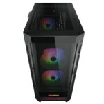 Gabinete Cougar Duoface Rgb/Midi Tower/Con Ventana/Sin Fuente/USB 3.0/2.0/3 Ventiladores Argb Instalados/Color Negro/ATX/Ceb/E-ATX, 385Zd10.0001