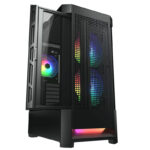 Gabinete Cougar Airface Rgb/Midi-Tower/Sin Fuente/USB 2.0/3.0/3 Ventiladores Instalados/Color Negro/ATX/385Zd10.0004