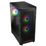Gabinete Cougar Airface Rgb/Midi-Tower/Sin Fuente/USB 2.0/3.0/3 Ventiladores Instalados/Color Negro/ATX/385Zd10.0004