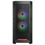 Gabinete Cougar Airface Rgb/Midi-Tower/Sin Fuente/USB 2.0/3.0/3 Ventiladores Instalados/Color Negro/ATX/385Zd10.0004