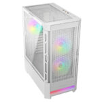 Gabinete Cougar Airface Rgb/Midi-Tower/Ventana/Sin Fuente/USB 2.0/3.0/3 Ventiladores Instalados/Color Blanco/Eatx/385Zd10.0005
