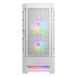 Gabinete Cougar Airface Rgb/Midi-Tower/Ventana/Sin Fuente/USB 2.0/3.0/3 Ventiladores Instalados/Color Blanco/Eatx/385Zd10.0005