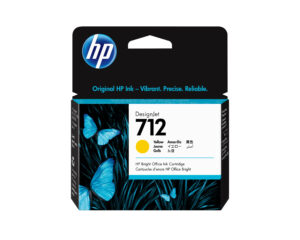 CARTUCHO DE TINTA HP DESIGNJET 712 AMARILLO 29ML, 3ED69A