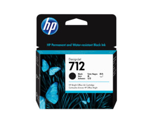 CARTUCHO DE TINTA HP DESIGNJET 712 80ML COLOR NEGRO, 3ED71A