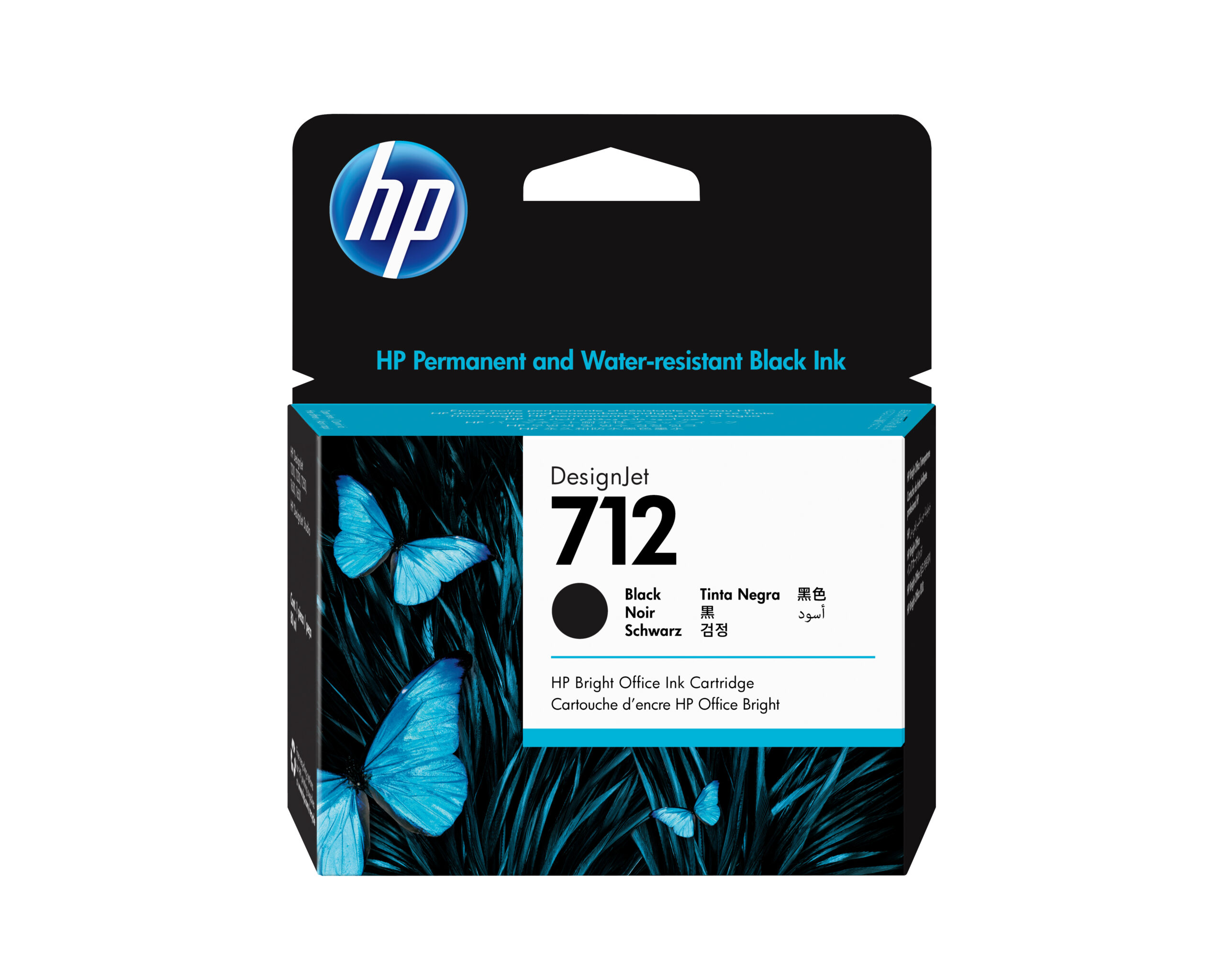 Hp 712 Negro 80ml Tinta Amplio Formato 3ed71a
