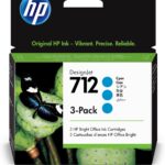 Cartucho De Tinta HP 712 3Ed77A/29Ml/3Piezas/Color Cian