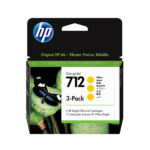 Cartucho De Tinta HP 712 3Ed79A/29Ml/3 Piezas/Color Amarillo
