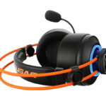 Diadema Audifono C/Microfono USB Gamer 7.1 Cougar Immersa Pro Prix, Negro/Naranja, 3H700U50C.0004