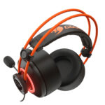 Diadema Audifono C/Microfono USB Gamer 7.1 Cougar Immersa Pro Prix, Negro/Naranja, 3H700U50C.0004