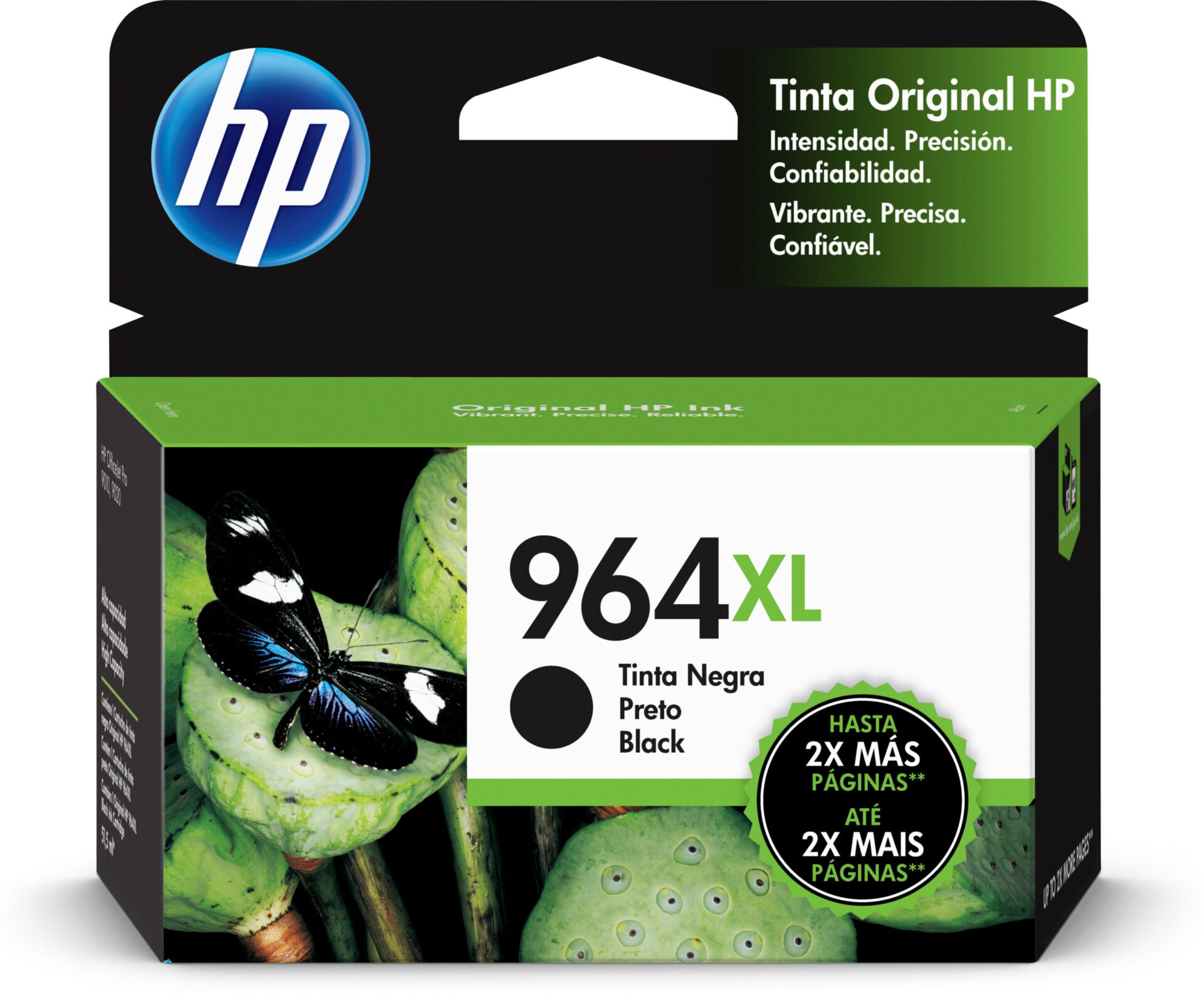 Cartucho De Tinta Hp 964xl Negro Hasta 2000 Paginas, 3ja57al