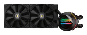 ENFRIAMIENTO LIQUIDO COUGAR GT 240 ARGB/2X120MM/2000RPM/NEGRO, 3MAQS240.0001