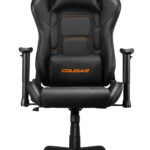 SILLA GAMER COUGAR ARMOR ELITE, 3MELIBLB.0001 COLOR NEGRO, HASTA 120KG, CUERO DE PVC, SOPORTE LUMBAR Y DE CUELLO, REPOSABRAZOS 2D