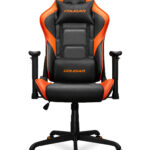 Silla Gamer Cougar Armor Elite, 3Meliorb.0001 Color Negro/Naranja, Hasta 120Kg, Respaldo Acolchado, Descansa Brazos 4D
