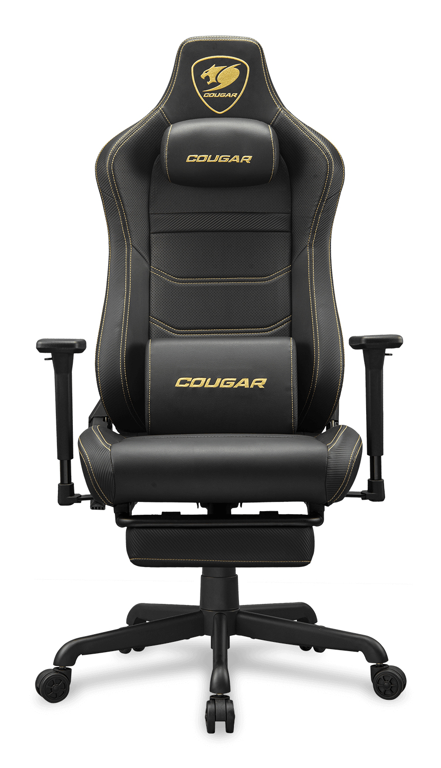 Silla Gamer Cougar Armor Evo S/color Negro/hasta 120kg/cuero Sintetico/reposa Pies/3mevsglb.0001