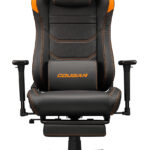 SILLA GAMER COUGAR ARMOR EVO/COLOR NEGRO-NARANJA/HASTA 160KG/CUERO SINTETICO/COJIN LUMBAR/REPOSAPIES/3MEVSORB.0001