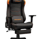 SILLA GAMER COUGAR ARMOR EVO/COLOR NEGRO-NARANJA/HASTA 160KG/CUERO SINTETICO/COJIN LUMBAR/REPOSAPIES/3MEVSORB.0001