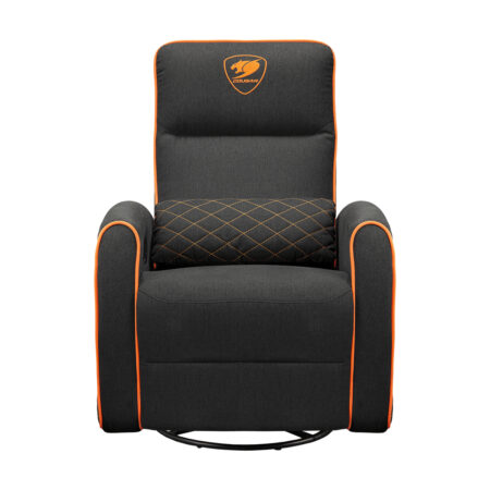 Sofa Gamer Cougar Fidom/Lino Acolchado/150Kg/Reclinable/Color Negro-Naranja/3Mfdforb.0001