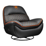 Sofa Gamer Cougar Overlord/Cuero Sintetico/150Kg/Reclinable/Giratorio/Color Negro/3Movlorb.0001