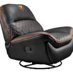 Sofa Gamer Cougar Overlord/Cuero Sintetico/150Kg/Reclinable/Giratorio/Color Negro/3Movlorb.0001