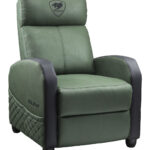 SOFA GAMER COUGAR RANGER ELITE ARMY GREEN/TERCIOPELO SUAVE/135KG/RECLINABLE/BOLSILLO LATERAL/COLOR NEGRO-VERDE/3MRAEGEB.0001