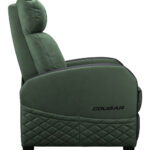 Sofa Gamer Cougar Ranger Elite Army Green/Terciopelo Suave/135Kg/Reclinable/Bolsillo Lateral/Color Negro-Verde/3Mraegeb.0001