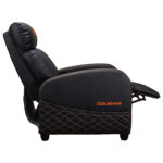 Sofa Gamer Cougar Ranger Elite/Terciopelo Suave/135Kg/Reclinable/Bolsillo Lateral/Color Negro-Naranja/3Mraeorb.0001