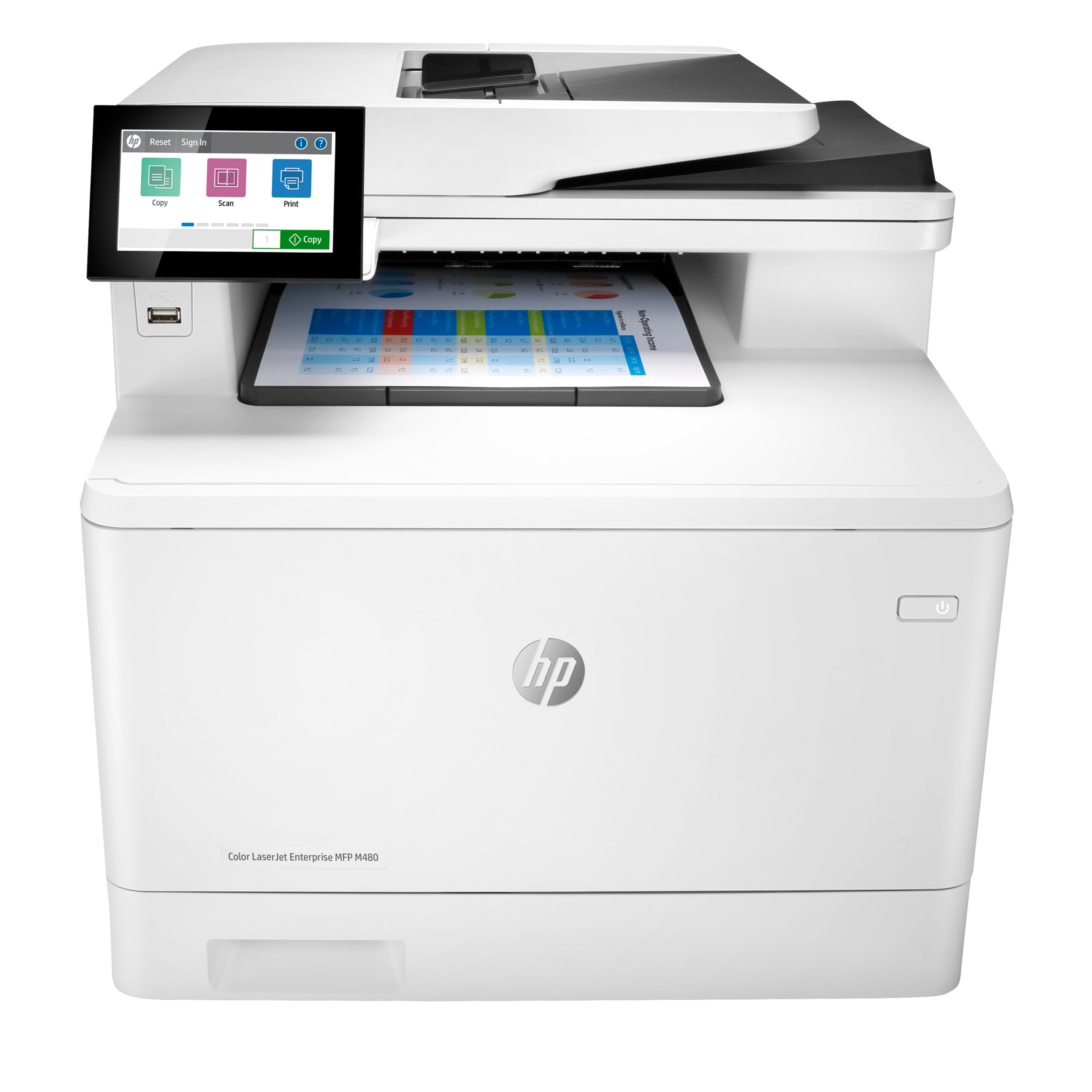 Multifuncional Hp Laserjet Enterprise M480f, 28ppm Negro Y 28ppm Color, Laserjet, Duplex, Usb, Ethernet, Fax, 3qa55a#bgj