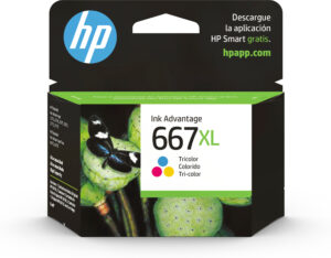 CARTUCHO TINTA HP 667XL TRICOLOR 330 PAGINAS, 3YM80AL