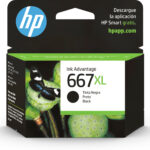 CARTUCHO TINTA HP 667XL NEGRO 480 PAGINAS, 3YM81AL