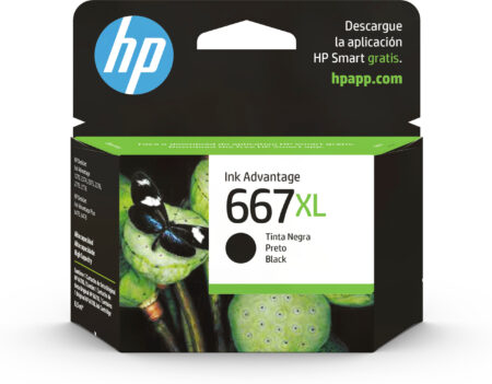 Cartucho Tinta HP 667Xl Negro 480 Paginas, 3Ym81Al