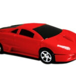Mouse Brobotix 400007R - Rojo, 3 Botones, USB, 1200 Dpi