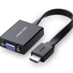 Adaptador HDMI A VGA Ugreen 40248 1080P/Audio 3.5Mm/Con Puerto Micro USB Para Alimentacion/Plug & Play