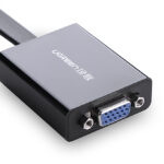 Adaptador HDMI A VGA Ugreen 40248 1080P/Audio 3.5Mm/Con Puerto Micro USB Para Alimentacion/Plug & Play