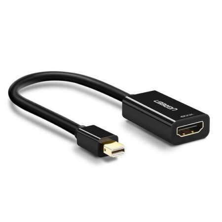 Convertidor Mini Display Port A HDMI Ugreen 40360 4K, 30Hz, 25 Cm, Carcasa Abs