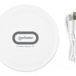 Cargador Inalambrico Manhattan 406024 15W/Redondo/Color Blanco