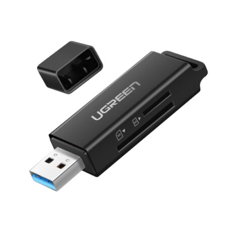 Lector De Tarjetas SD Portatil Ugreen 40752, USB 3.0 De Doble Ranura