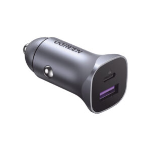 CARGADOR PARA AUTO UGREEN 40858, 30W, 1XUSB-A, 1XUSB-C, COMPATIBLE C/12 Y 24 VCD