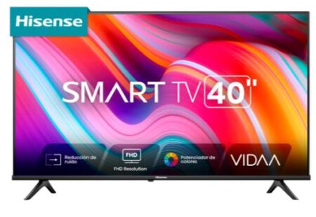 Smart Tv 40″ Hisense 40A4Nv/FHD/ Full Array/1920X1080P/Wi-Fi/HDMI/USB/Color Negro