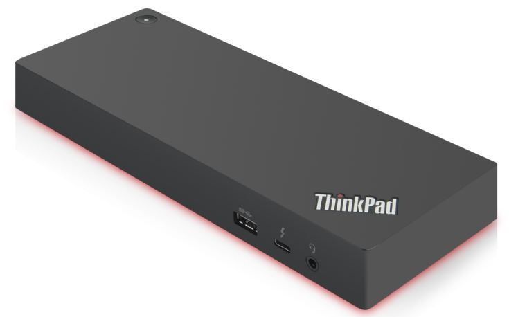 Lenovo 40AN0135US base para laptop o replicador de puertos Alámbrico Thunderbolt 3 Negro, Rojo