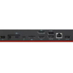 Docking Station Lenovo Thinkpad Universal Thunderbolt 4, 4Xusb 3.1, 2Xusb 2.0, 1Xhdmi, 2Xdisplayport, 1Xrj-45, Color Negro, 40B00135Us